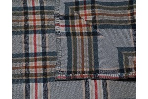 Dove Grey plaid baby blankets. Gender neutral BB64